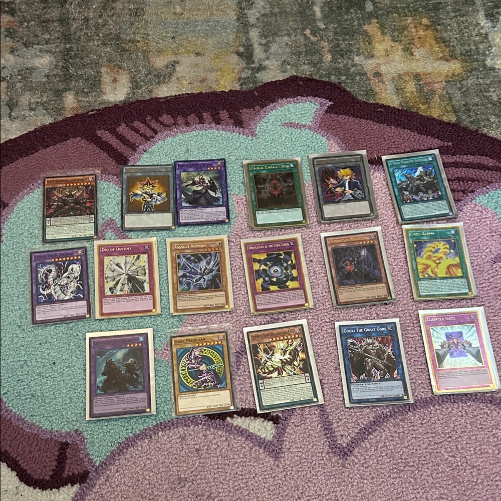 Fantasy Card Game Set - Purple and Gold